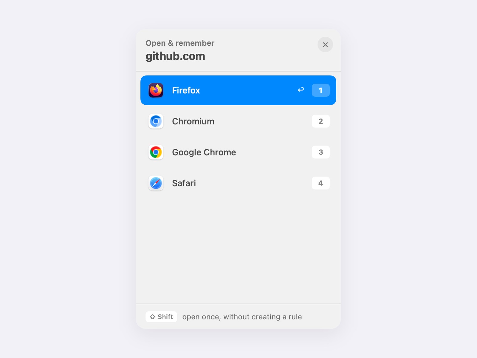 Rerout browser picker